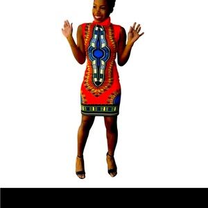 Host Pick African Tribal Bodycon Dress Size Juniors’ Size L (Never Worn)